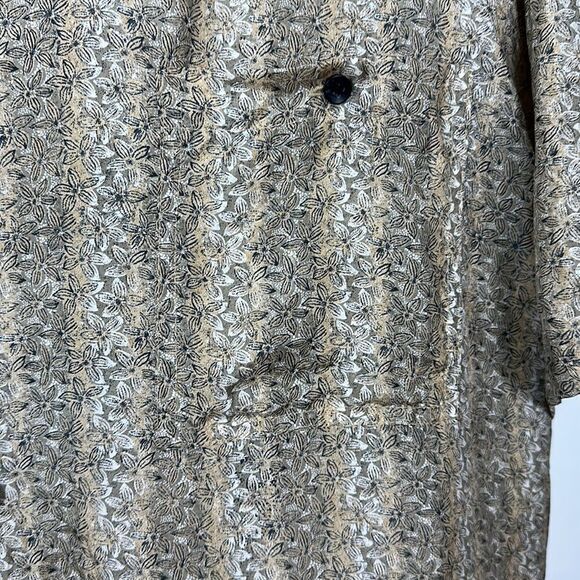 Bruno B Floral Chest Pocket Short Sleeve Button Down Shirt Size 2XL - Picture 3 of 8